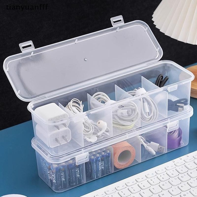 Tianyuanfff See-Th กล่องเก็บสายชาร์จกล่องเก็บสายเคเบิลข้อมูลกล่องเก็บ USB อุปกรณ์ตั้งโต๊ะขนาดเล็ก Organizer และจัดเก็บได้ดี