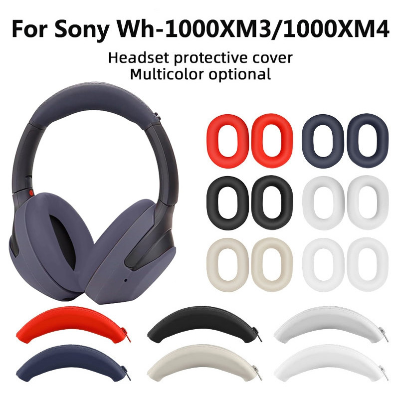3 ชิ้น/เซ็ตซิลิโคนแผ่นรองหูฟังสําหรับ Sony WH-1000XM4 WH-1000XM3 ชุดหูฟัง, ฝาครอบหูนุ่ม, หูฟังซิลิโคนอุปกรณ์เสริม
