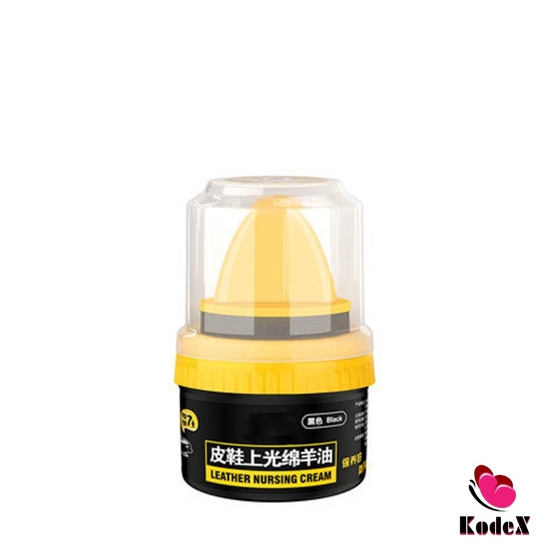 KDX น้ำยาขัดเงา ทำความสะอาดรองเท้าหนัง  พร้อมฟองน้ำ เคลือบเงาเครื่องหนัง Shoes Care Oil