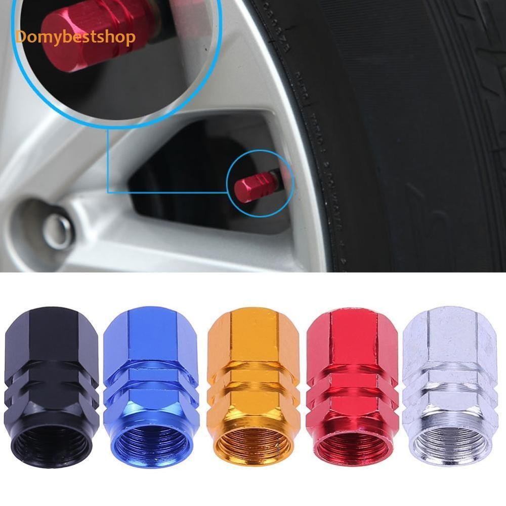 4 ชิ้นอลูมิเนียมอัลลอยด์ล้อยางวาล์ว Air Caps Stem Covers [Domybestshop.th]