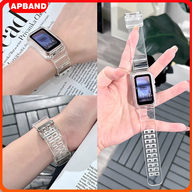 TPU Case สำหรับ Huawei band 9 8 7สายคล้องคอป้องกันหน้าจออุปกรณ์เสริม smartwatch Huawei band 8 9