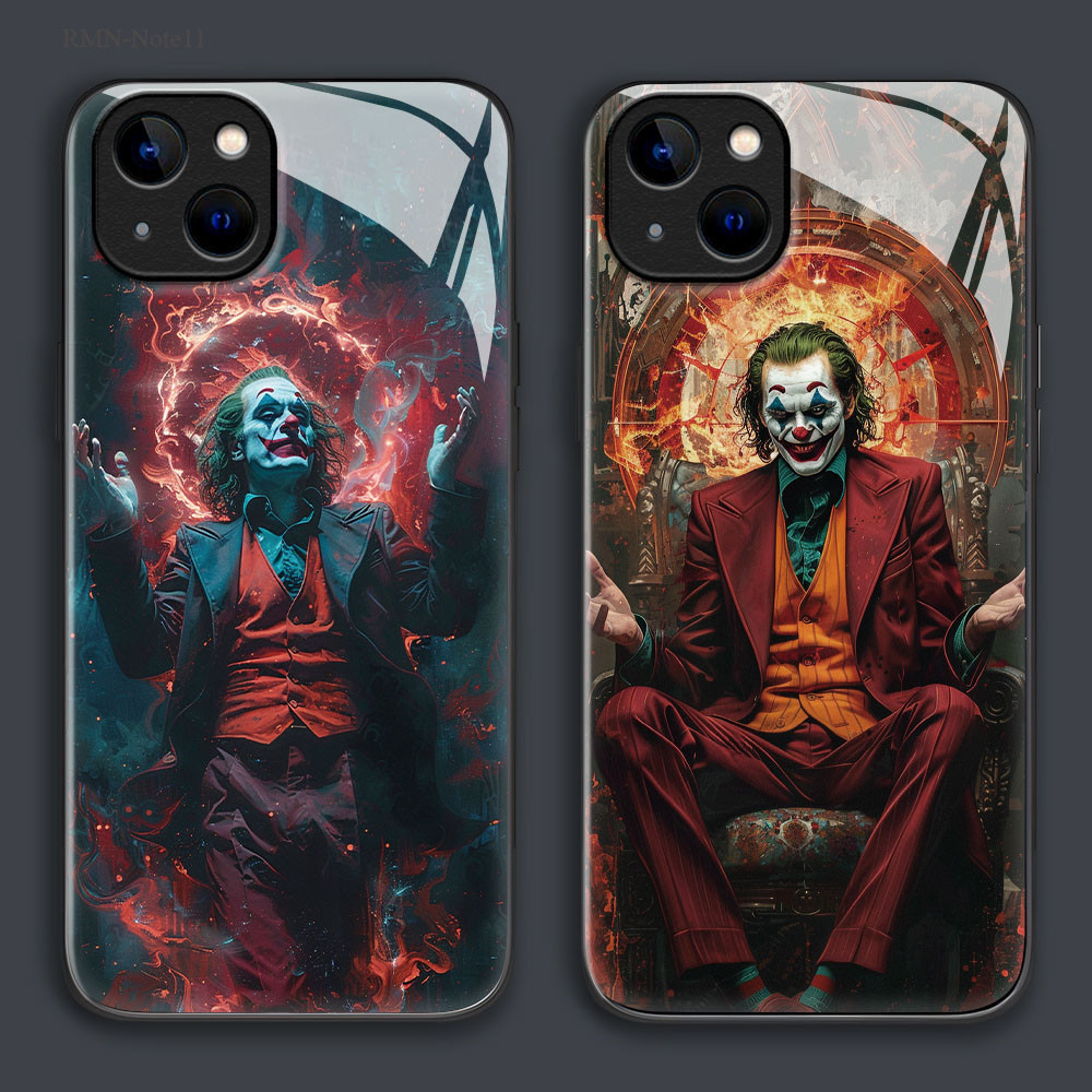 เคส For เคสแข็ง Xiaomi Redmi Note 14 13 12 11 11S 10 10S 9S 9 8 Pro Plus 4G 5G เคสเรดมี เคสโทรศัพท์ Hard Glass Case BLK