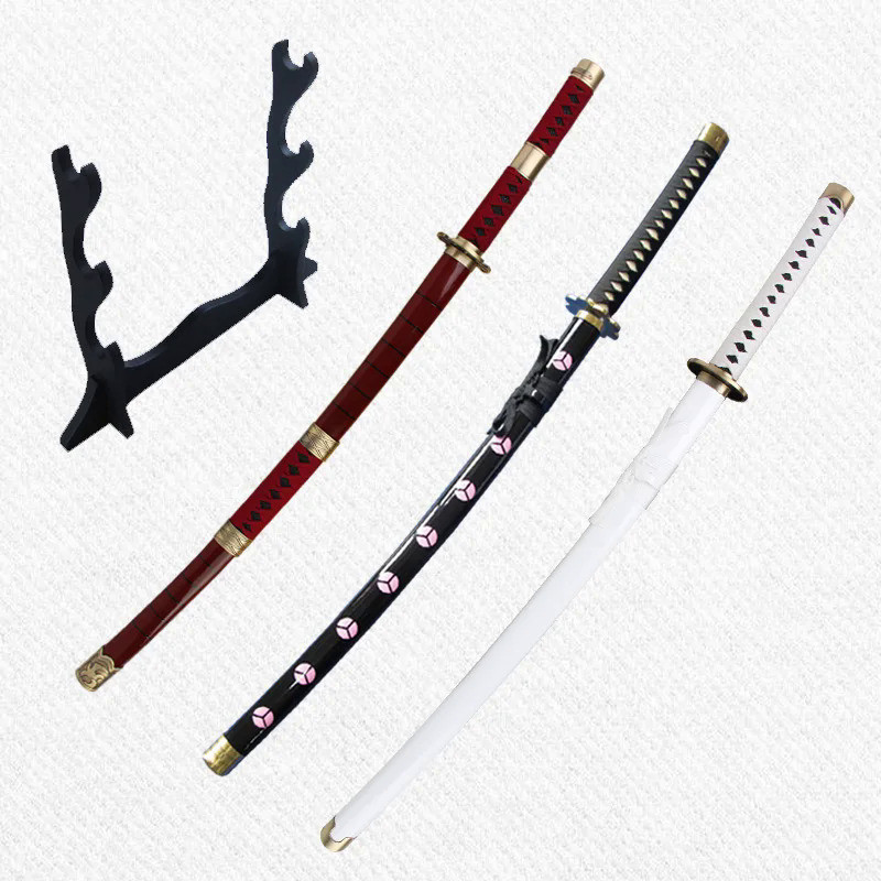 For Japanese Anime Cosplay Props Roronoa Zoro Swords Shusui Wado Ichimonji Kitetsu Yubashiri 1045 St