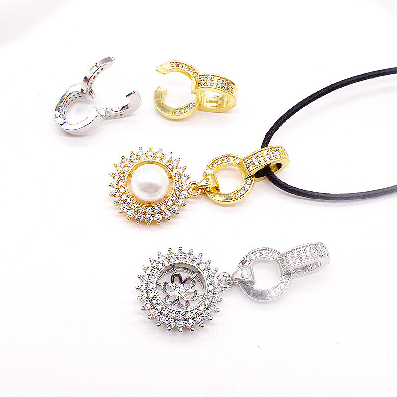 การเชื่อมต่อหัวเข็มขัด925ชุบเงินเครื่องประดับ DIY สากลหัวเข็มขัดแหวนคู่ทุกการจับคู่หัวเข็มขัดหยกสร้อยคอมุกคู่เปิดจี้หัวเข็มขัด ราคา ถูกที่สุด ดีลบีเคเค แกลเลอรีภาพที่ 2