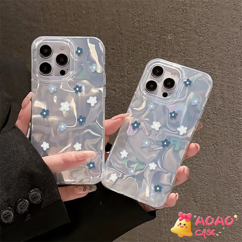 สดชื่น หวาน โรแมนติก ดอกไม้เล็กๆ นุ่มนวล เคสiPhone 16 15 11 13 12 14 Pro Max 16Plus 7Plus XR 8 15 Plus X XS Max SE 2022