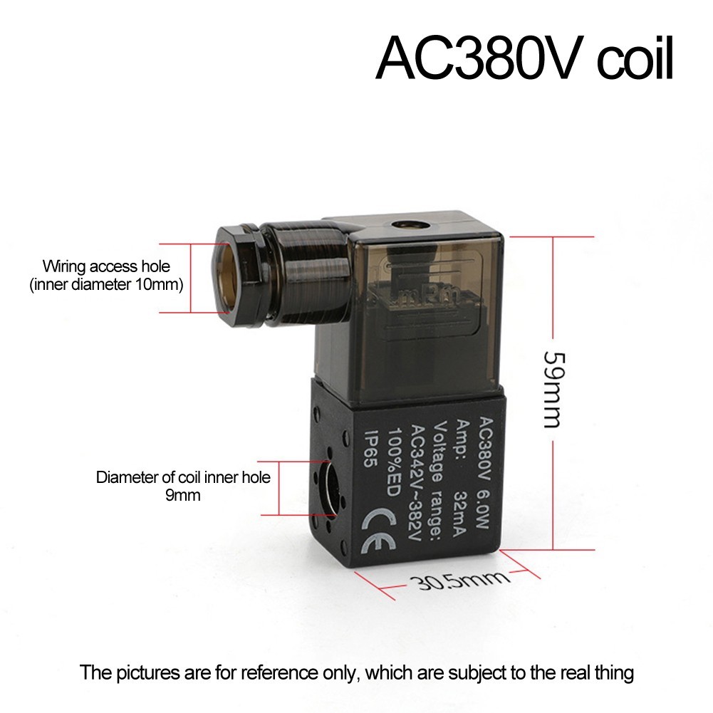 【EAGLE】AC220V Solenoid Coil Aluminum Material Black/transparent Color For 4V220&Good Quality