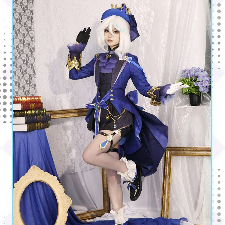 🍀Genshin Impact Water God Furina black cosplay clothing Focalors