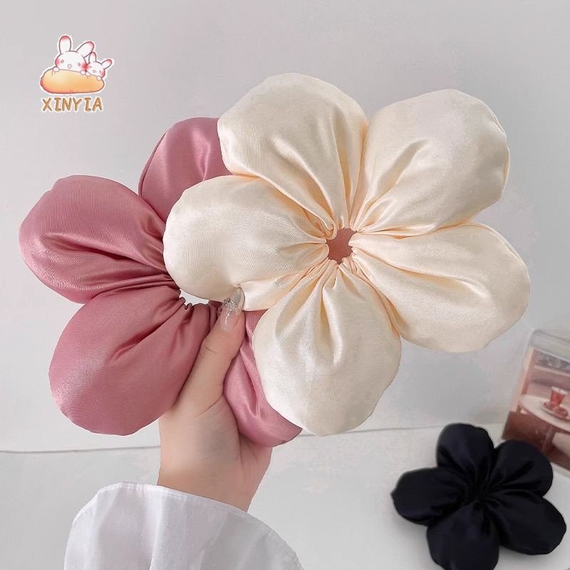 ยางรัดผมดอกไม้สามมิติ เชือกคาดผมขนาดใหญ่สุดหวาน เครื่องประดับผมใหม่ปี 2024ใหม่XINYIA.TH - รูปที่ 7