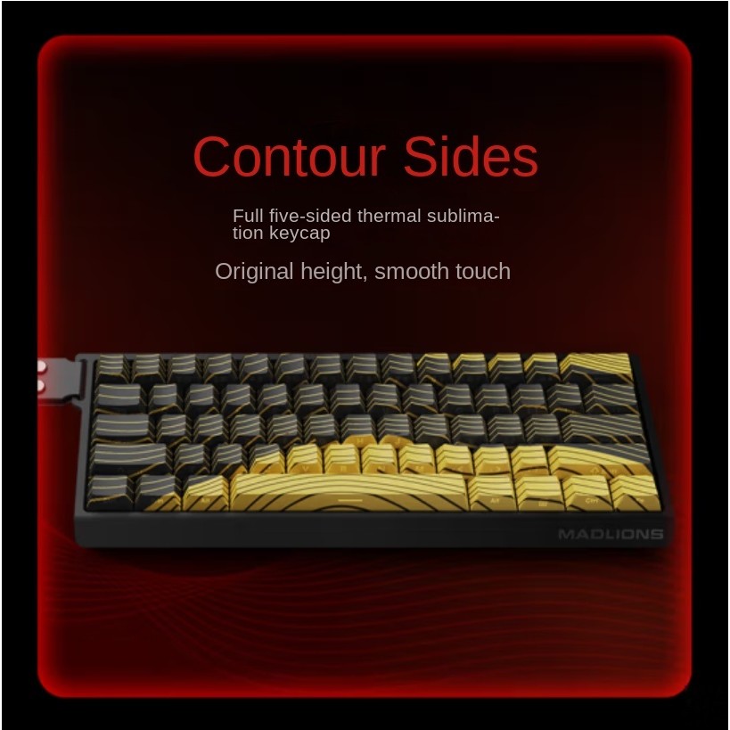 Madcatz MAD 60 HE สวิตช์แม่เหล็กแบบมีสาย คีย์บอร์ดเชิงกลแบบถอดเปลี่ยนได้ร้อน