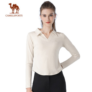 CAMEL SPORTS โยคะเสื้อผ้าผู้หญิงเสื้อฤดูใบไม้ร่วงถักเสื้อแขน…
