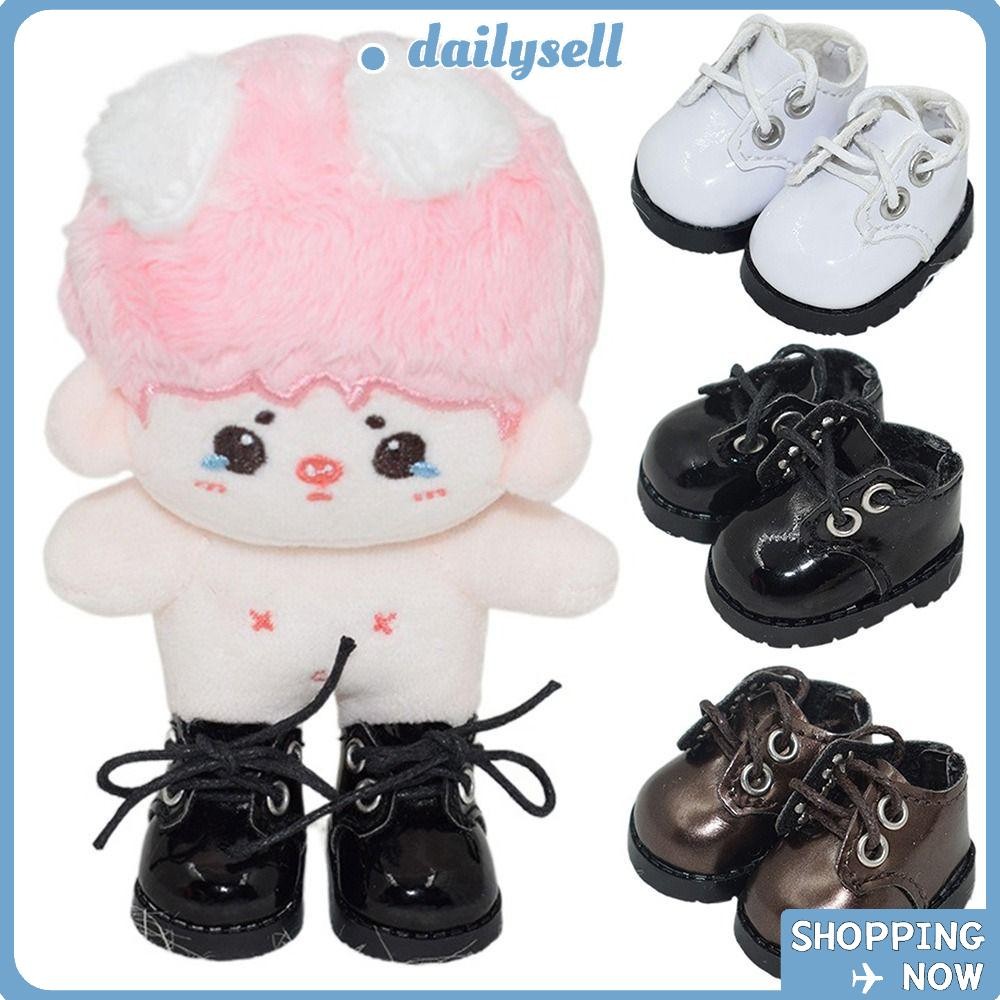 Daily 10 ซม. รองเท้าตุ๊กตาสําหรับตุ๊กตาผ้าฝ้าย 3 สีรองเท้าแฟชั่น