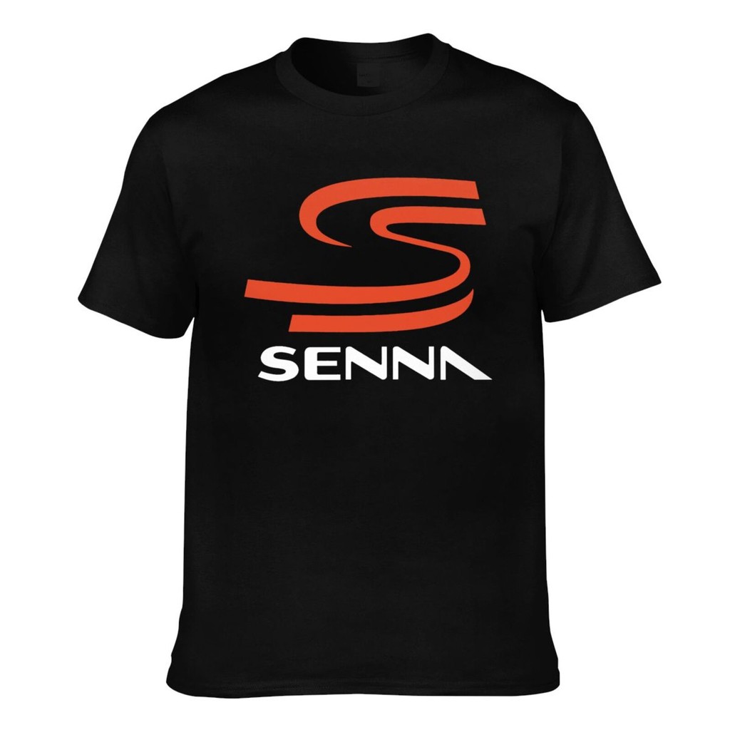 เสื้อยืดลําลองผู้ชาย Ayrton Senna คุณภาพดี