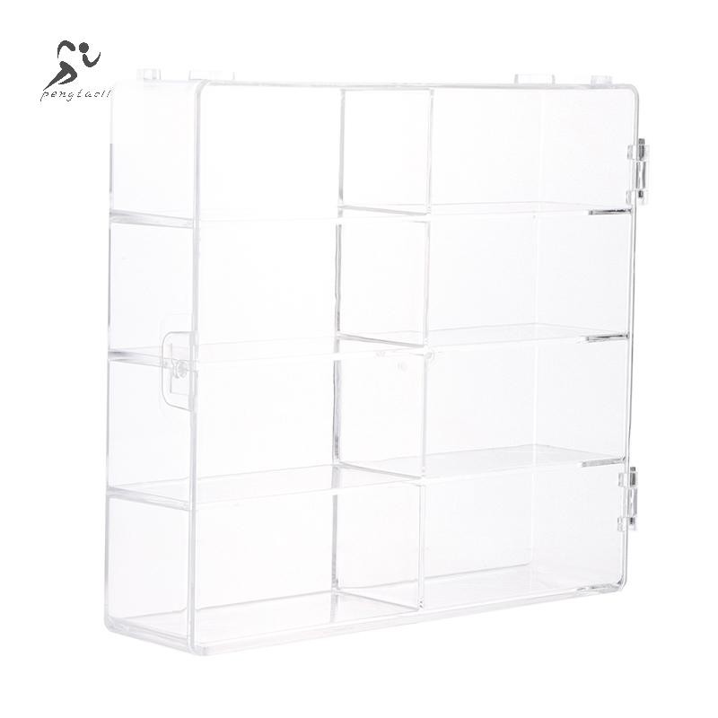 Pengtao11 รถยนต์ Diecast Storage อะคริลิคกันฝุ่นกล่อง 1:64 สําหรับ Hot Wheels โปร่งใสกล่องรุ่นรถของเล่นตู้ Rack ใหม่
