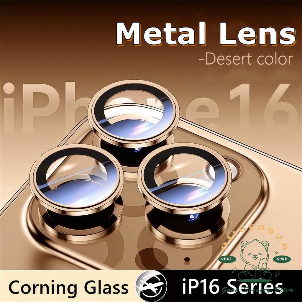 ฟิล์มเลนส์ iPhone16 Desert สี CD พิมพ์ฟิล์มเลนส์โลหะสําหรับ Iphone15 Pro Max 14 13 12 11 Plus กระจกนิรภัยความละเอียดสูงแท่งที่สอง - รูปที่ 2