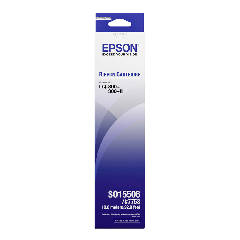 ตลับผ้าหมึกดอทฯ สีดำ Epson S015506
