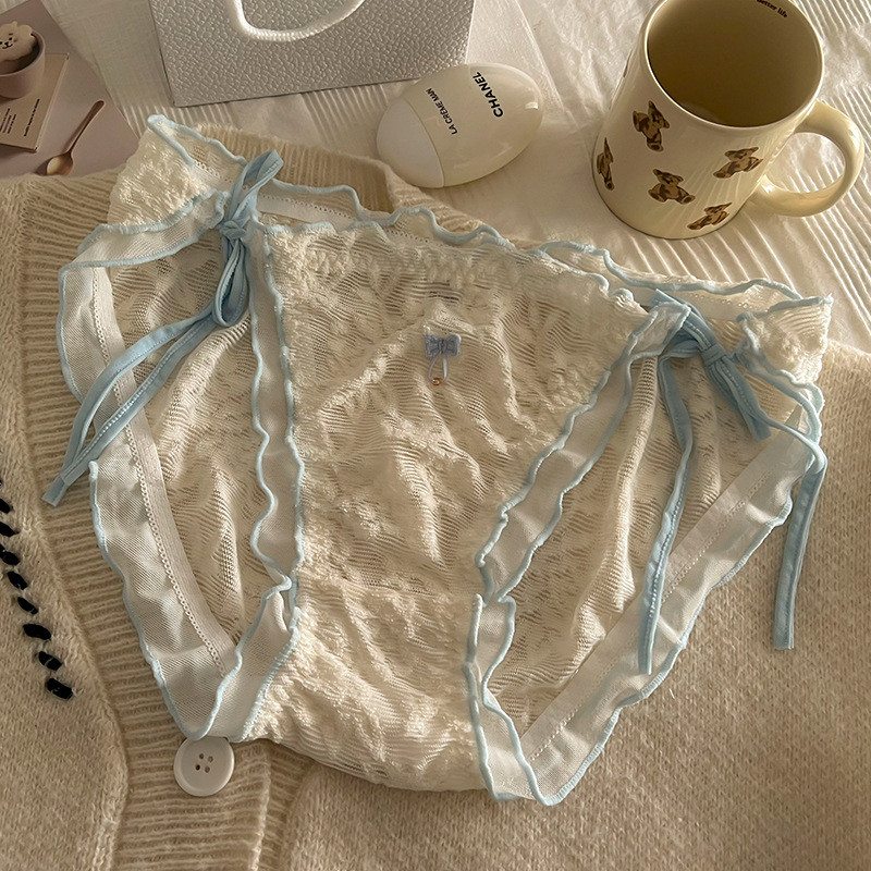 สุภาพสตรีขนาดบวกชุดชั้นในเอวกลางการ์ตูนร้อนขายไขมัน MM100kg Pure Desire สไตล์ High-End สะโพก-Lifting กางเกงระบายอากาศ - รูปที่ 4