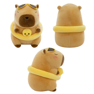 ตุ๊กตา คาปิบาระ สีชมพูของเล่นตุ๊กตาตลกสร้างสรรค์จําลองสัตว์ของเล่น