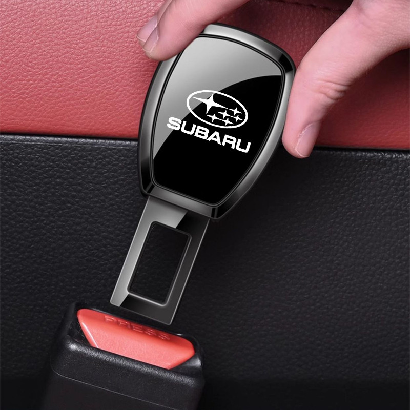 1/2 Subaru ชิ้นรถยนต์เข็มขัดนิรภัยหัวเข็มขัดปรับหัวเข็มขัด, ซ็อกเก็ตขยายอุปกรณ์เสริมสำหรับรถยนต์ที่สามารถปรับให้เข้ากับ Subaru Crosstrek Forester XV Impreza WRX sti Outback Levorg BRZ