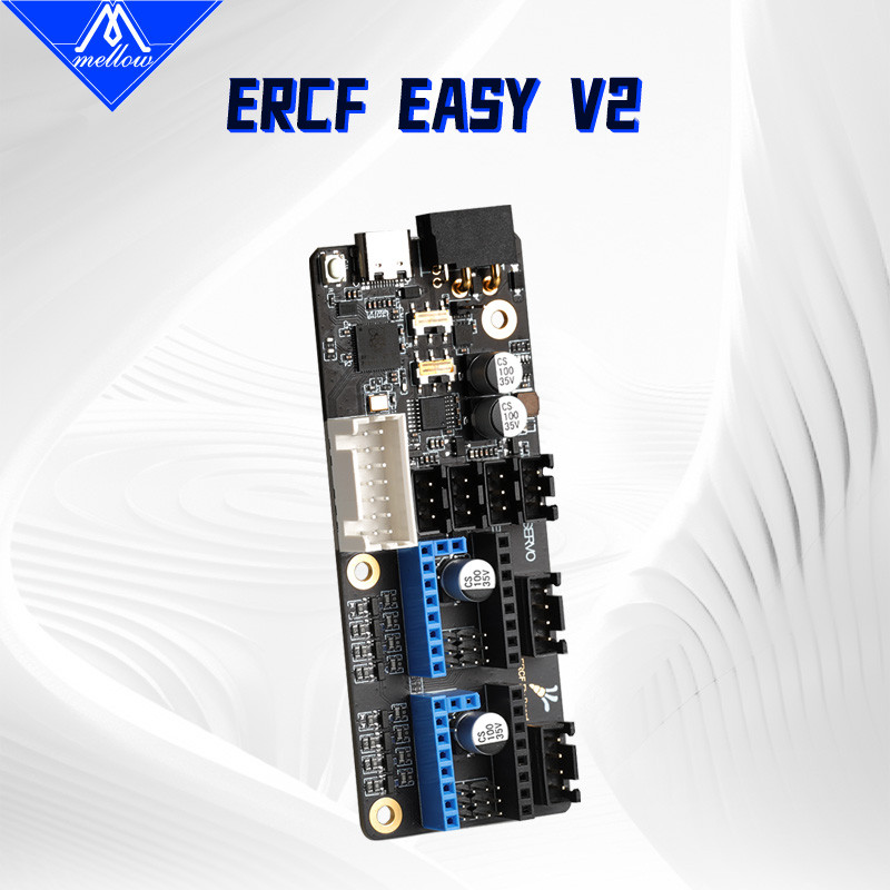 Mellow Fly ERCF EASY V2 Board, รองรับ 5V และสูงสุด 12 ช่อง, Enraged Rabbit Carrot Feeder สําหรับ Voron Klipper, CAN, USB, RS23