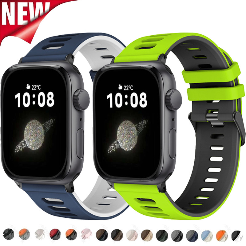 สายซิลิโคน เข้ากันได้กับ Apple Watch Super 49mm 46mm 45mm 44mm 41mm 40mm 42mm 38mm Iwatch Series 10 9 8 7 6 5 4 SE 2 3 อัลตร้า