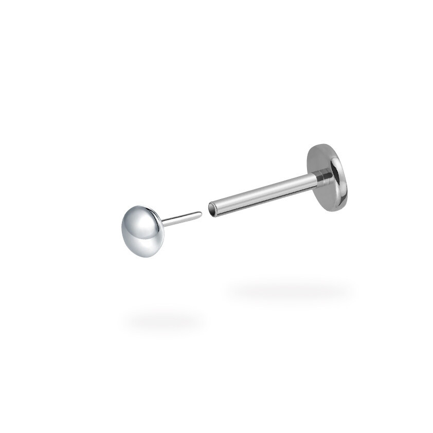 Basic Disc Flatback Titanium Earring (1ชิ้น)