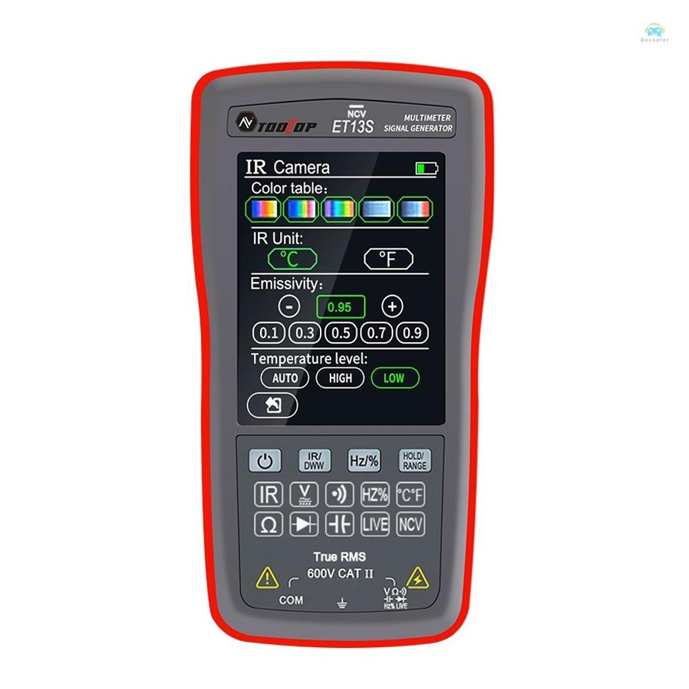 Yb1 มัลติมิเตอร์ET13S 2in1 Thermal Imager Multimeter 192*192 IR ความละเอียด 10000 นับมัลติมิเตอร์ 2.