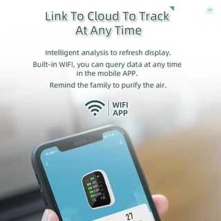 【จัดส่งด่วนในพื้นที่】 8 in1 Tuya WiFi เครื่องตรวจสอบคุณภาพอากาศ – PM1.0/2.5/10 CO2 TVOC HCHO อุณหภูมิและความชื้น จอ LCD สี ควบคุมผ่านแอป แบบ Type-C