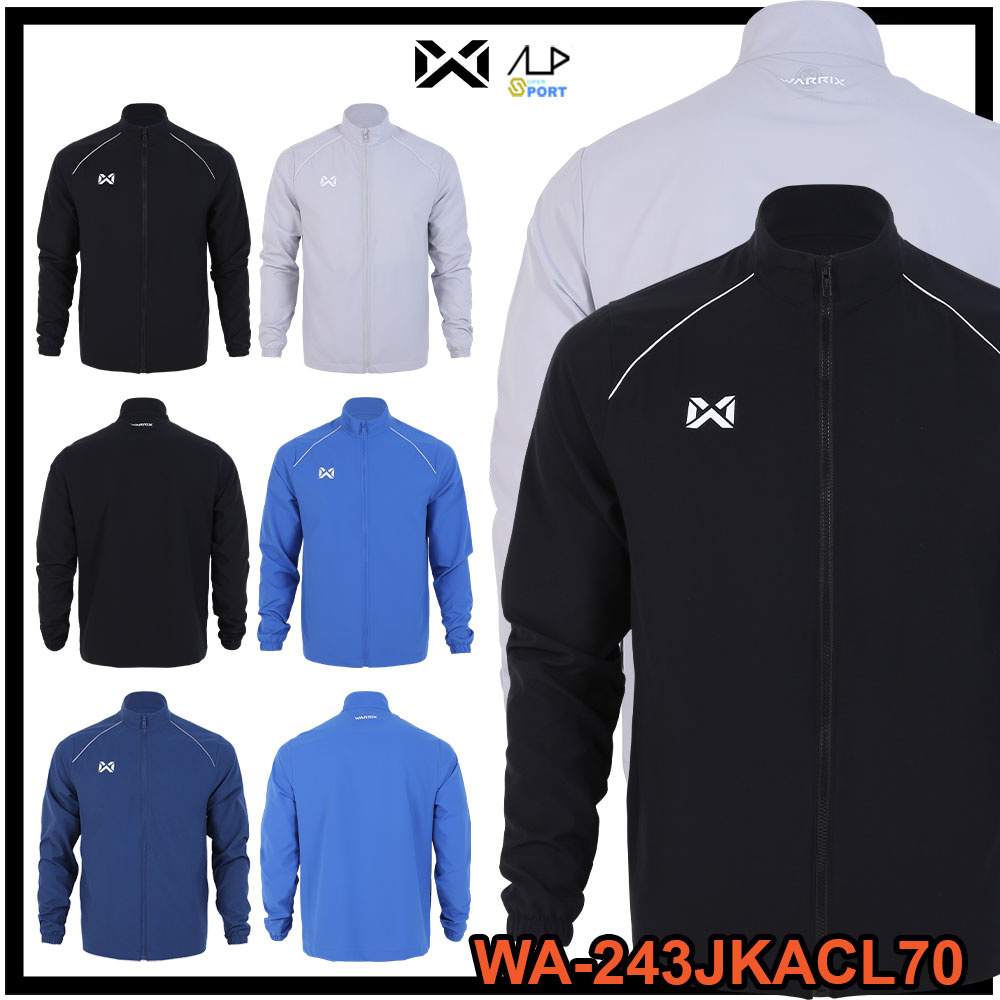 💥ลดโหดเหมือนโกรธใคร!💥 WARRIX เสื้อแจ็คเก็ตแขนยาวผ้าวูเว่น รหัส WA-243JKACL70 ACTIVE แท้ 100