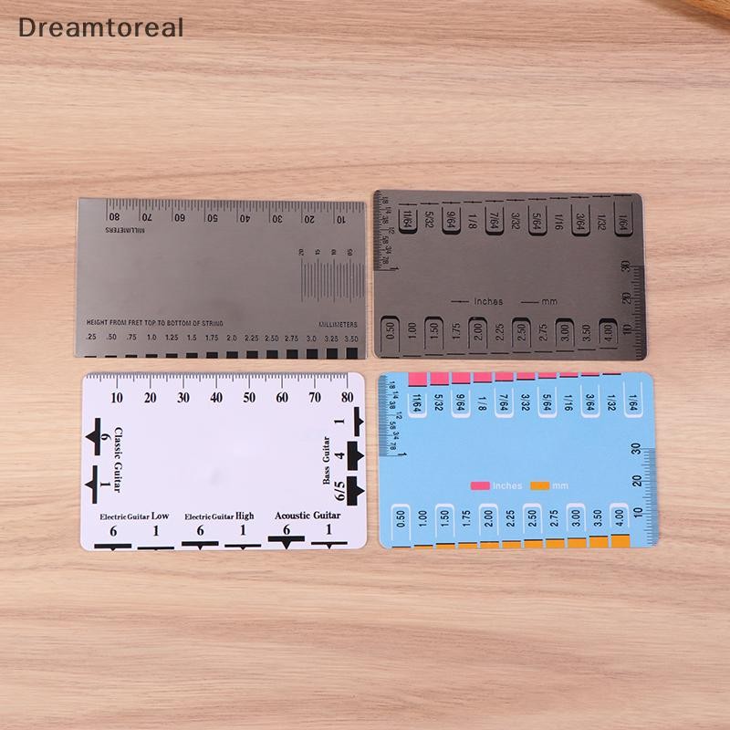 Demtl ฟันกีตาร์ Radian ไม้บรรทัดสแตนเลสกีตาร์ Fingerboard เรเดียนวัดไม้บรรทัดกีตาร์เครื่องมือวัด OLA