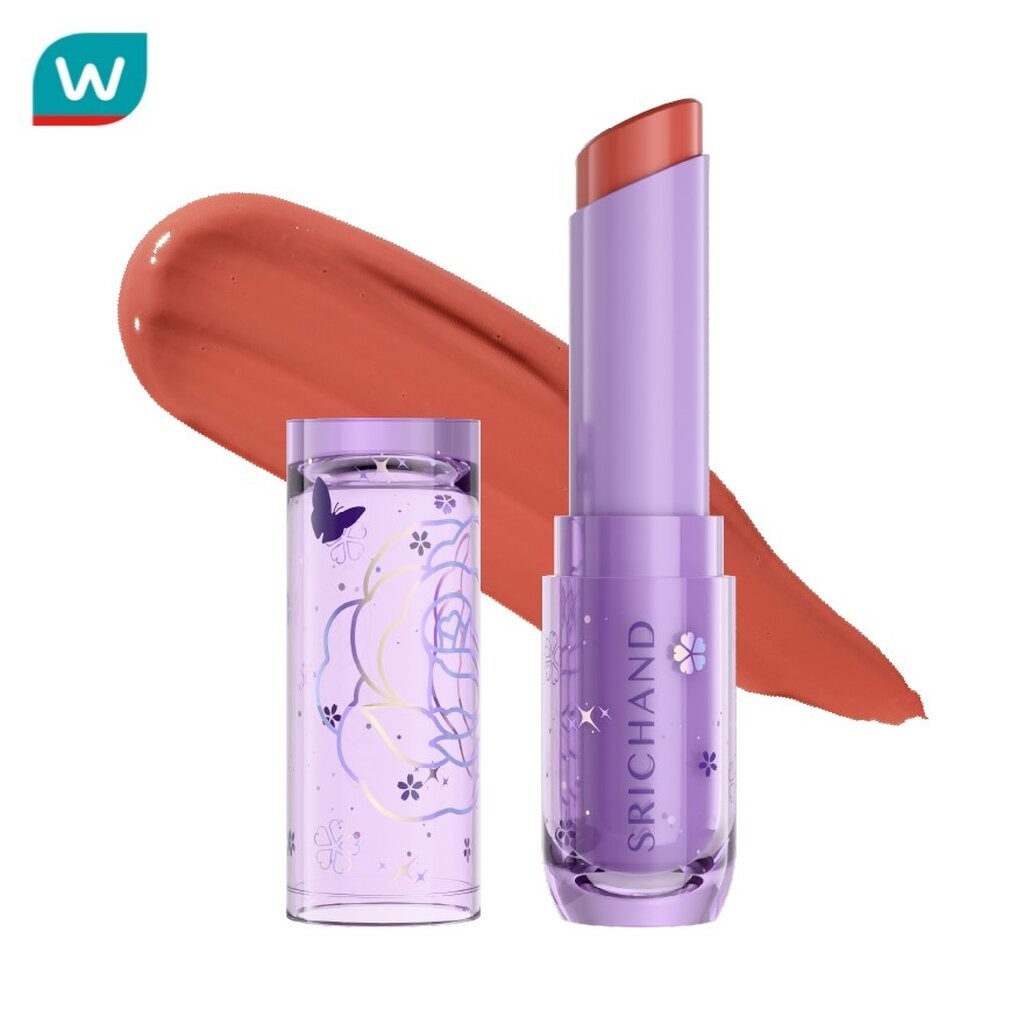 Srichand ศรีจันทร์ ไรซ์ แอนด์ ไชน์ พลัมปิ้ง ลิปสติก 3ก. OR02 ชาร์มมิ่ง