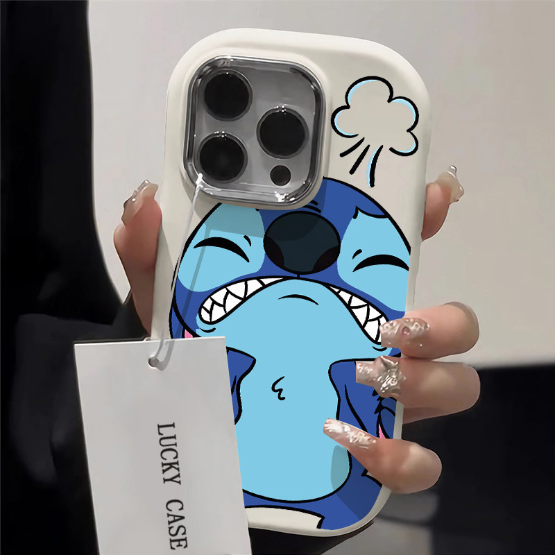 การ์ตูน Angry Stitchรูปแบบเคสโทรศัพท์สําหรับIPhone 16 12 13 14 15 Pro MAX 7 8 Plus X XR XS MAX SE 2020 การออกแบบแฟชั่น