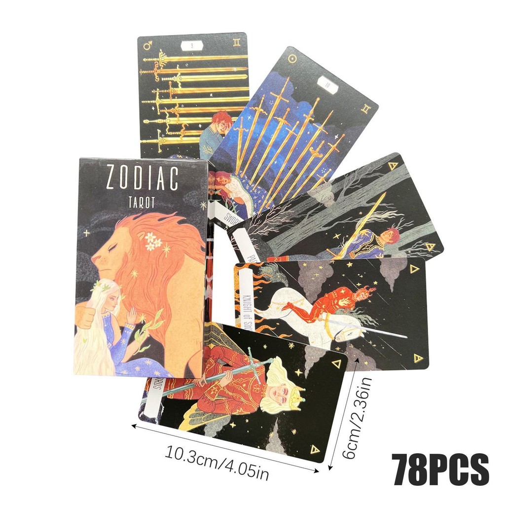 Zodiac Tarot การ์ดเกม Fate Divination สําหรับเกมกระดาน wonddekvn