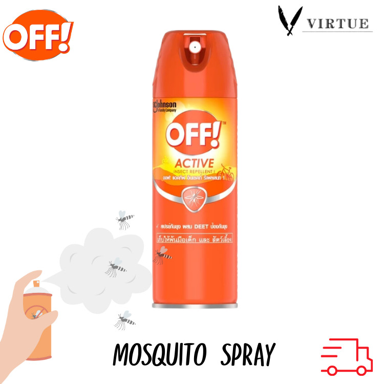 OFF Unscented Aeresol Mosquito Spray 6oz  อันเซ็นต์ สเปรย์กันยุง OFF Spray
