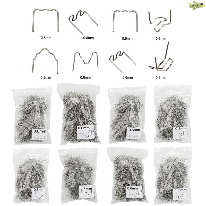 [UN] 100pcs ยานยนต์ซ่อมพลาสติกเชื่อมเล็บมาตรฐาน Pre Cut Wave Staples Bump TH