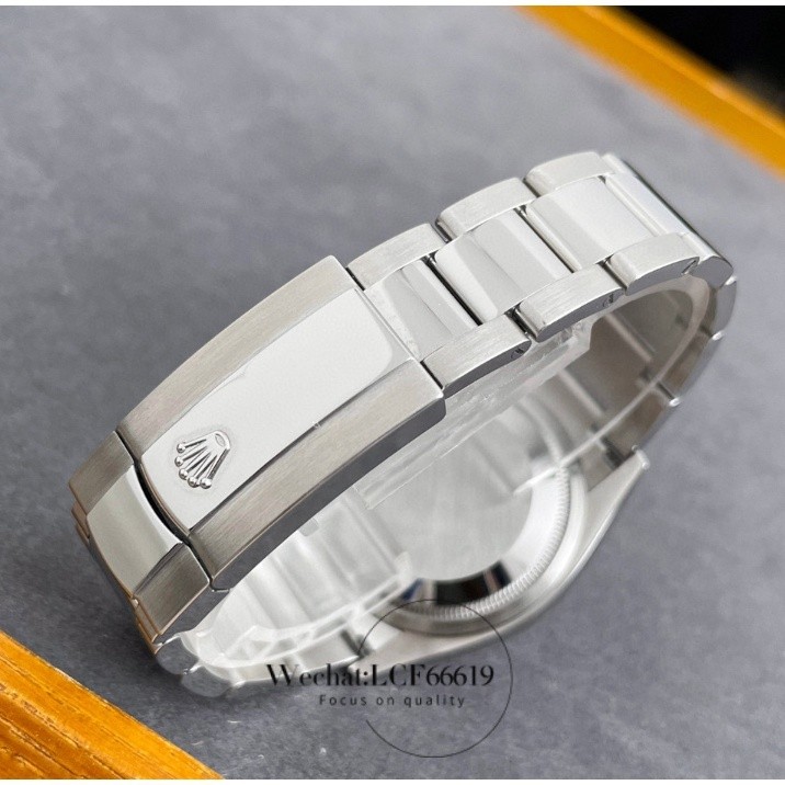 Rz70หน้าปัดสีดำเทรนด์เรียบง่าย, Rolex Datejust ธุรกิจแฟชั่นอัตโนมัติสายรัดสแตนเลสเรียบหรูหรูหราหรูหรานาฬิกาผู้ชาย