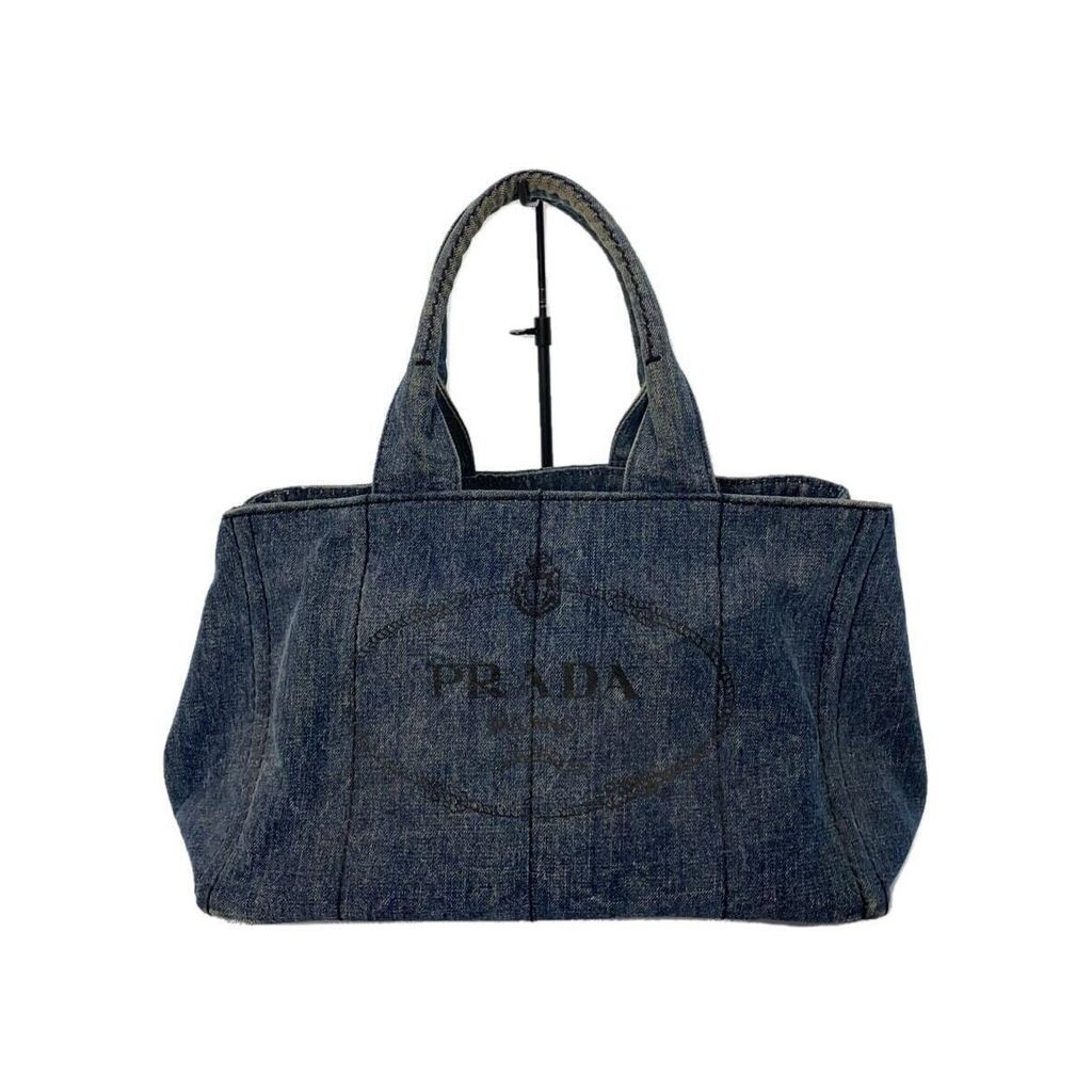 PRADA Tote Bag Denim Indigo Direct from Japan Secondhand