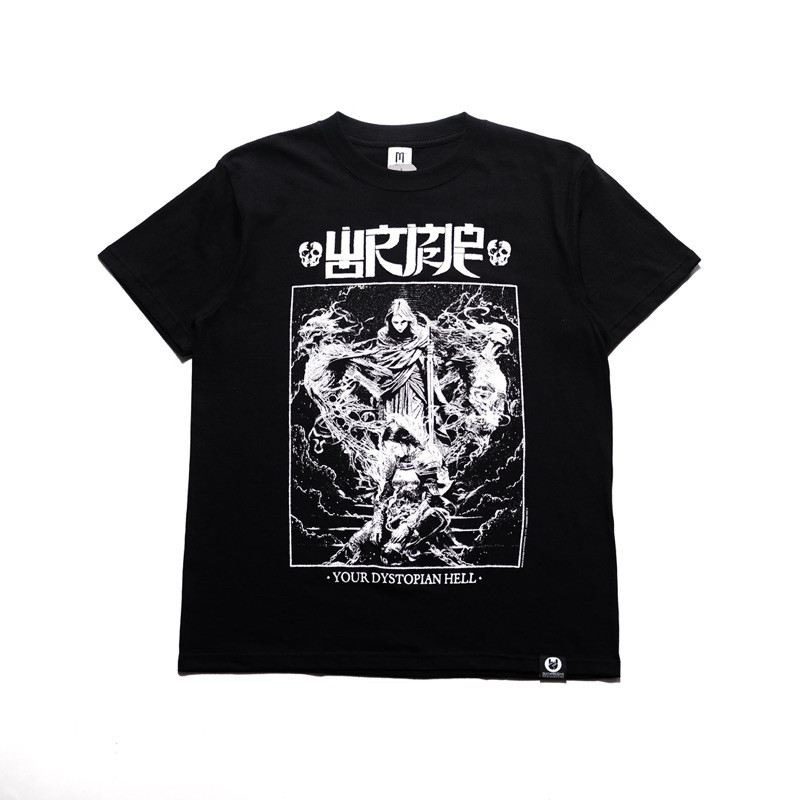 เสื้อยืด KATUN Wormrot - Dystopian Black Cotton 20s M-XL