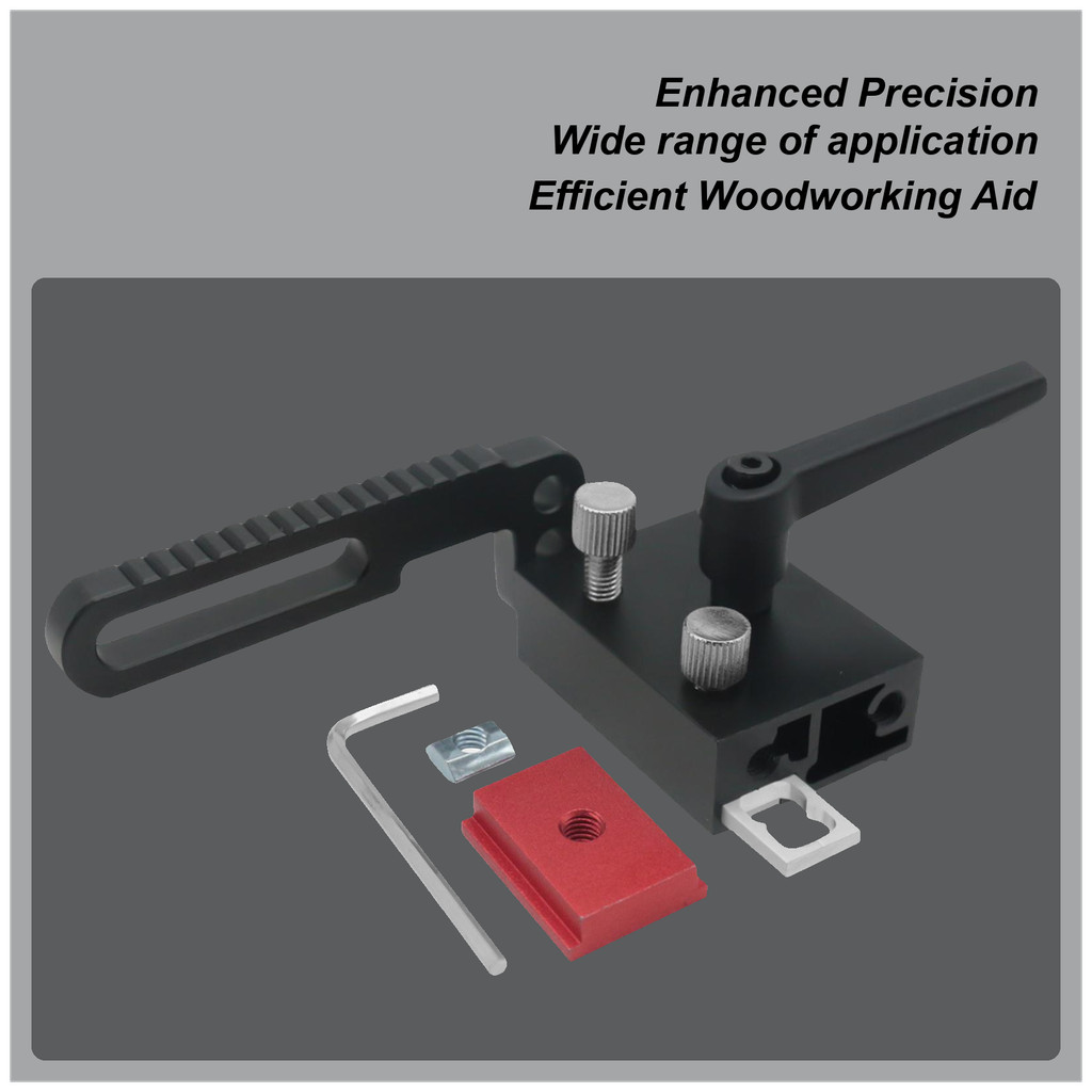 75 ประเภท T-Track Miter Stop ประเภท 75 อลูมิเนียมคู่มือปรับ Miter Stop Block T Slot Limit อุปกรณ์สํา