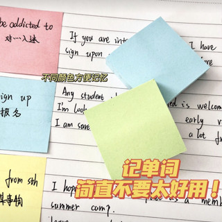 11ชิ้นสีสี่เหลี่ยมเล็กๆบันทึกเหนียวฉีกได้เหนียวมินิเหนียวกระดาษโน้ตดัชนีกระดาษ - รูปที่ 7