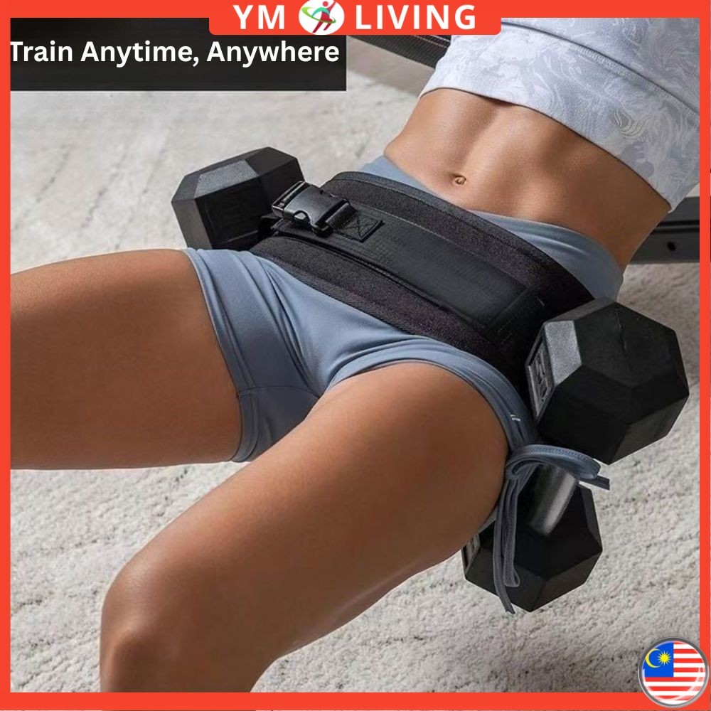 Dumbbell Strap Hip Thrust Belt Weighted Training Tali Pinggang Senaman Latihan Pinggul