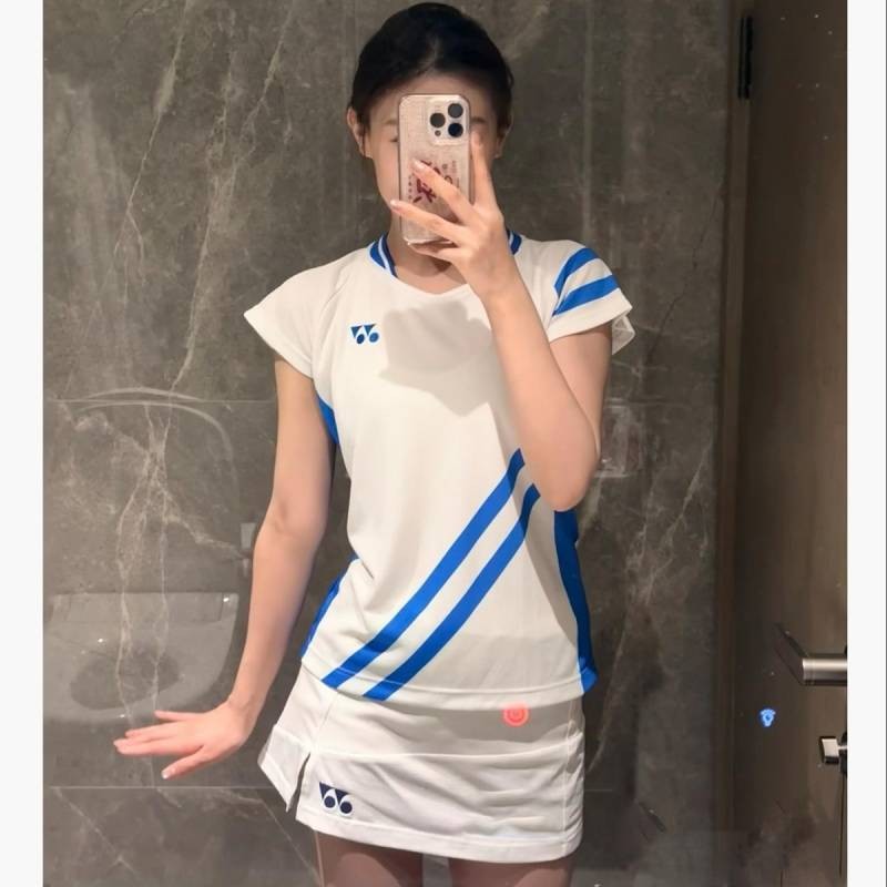 2025 New YY Badminton Competition Suit Series Men's and Women's Competition Training Sports Breathable Quick-Drying T-shirt myYq