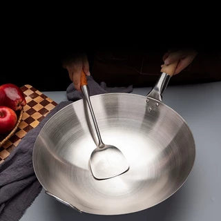 CDJ กระทะสแตนเลส 26-43ซม ขนาดครบ! กะทะก้นลึก ใช้ผัด/ทอด เหมาะสูงสถานะคุณภาพ