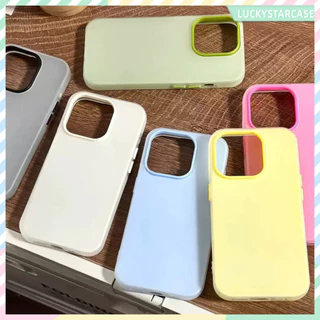 เคสโทรศัพท์แบบ 2 in 1 ซิลิโคนใส เคสเยลลี่ เคสไอโฟน 13 For iPhone 16 15 14 13 12 11 Pro Max X XR XS Max 7 8 6 Plus เคส