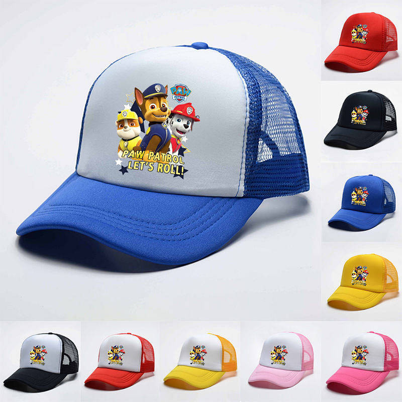 Four Seasons Mesh Cap Lightning McQueen Hat Children's Paw Patrol Sun Hat hINc