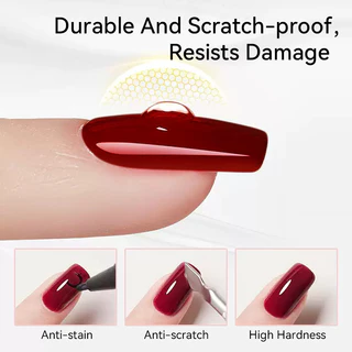 【Local】BORN PRETTY 15ml Super Top Coat Base Gel Nail Polish Transparent Soak Off UV Gel Polish แต่งเล็บกึ่งถาวร