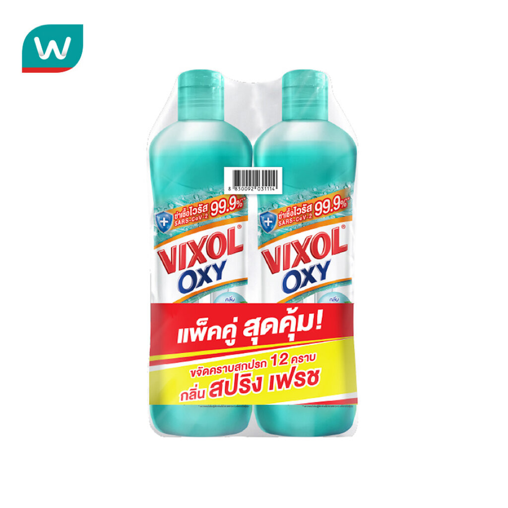 Vixol วิกซอล ออกซี่ ผลิตภัณฑ์ล้างห้องน้ำ สปริง เฟรช 700 มล. แพ็คคู่