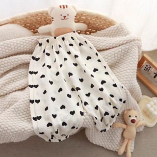 กางเกงขายาวเด็กผู้หญิงลายน่ารักใส่ชิว ผ้าดีใส่สบายฤดู ไซส์:9…