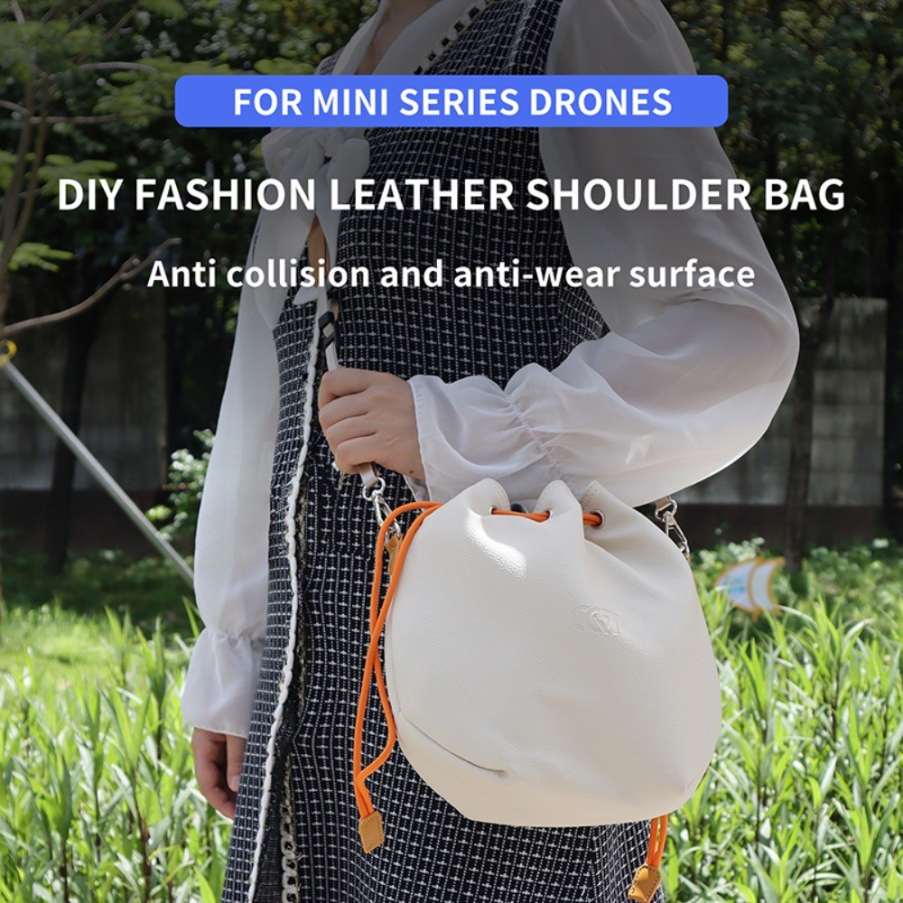 สําหรับ DJI FLIP/NEO/MINI4K/4PRO กระเป๋าหนังกระเป๋ากล้อง DIY กลางแจ้ง Drawstring Bucket Bag