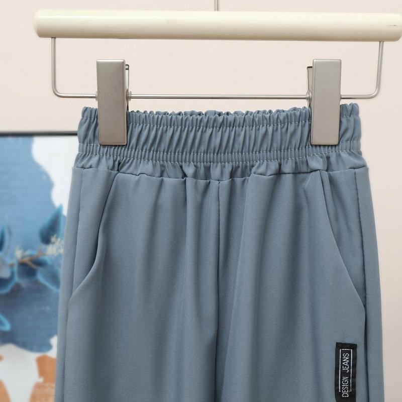 พร้อมส่ง กางเกงขายาว ใส่สบาย เนื้อผ้าไหมอิตารี่ ผ้าใส่สบาย ใส่ได้ทั้งเด็กผู้หญิง และ เด็กผู้ชาย - รูปที่ 3