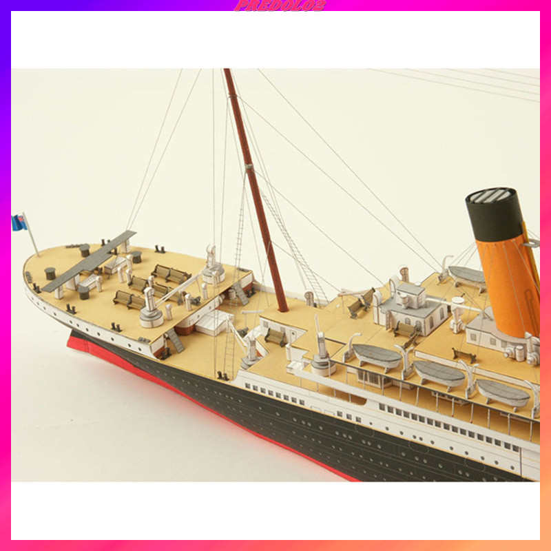 [Predolo2] 1/400 Titanic Ship Paper Model Kit ของเล่นสะสมเครื่องประดับ